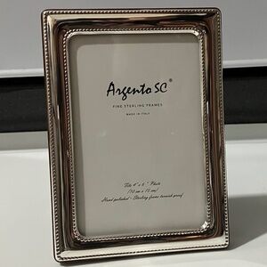 NEW Argento SC 4 X 6 Sterling Silver picture Frame